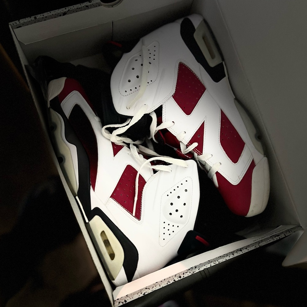 Pre owned 2014 Jordan retro 6 “Carmines” Size 10 - Picture 7 of 7
